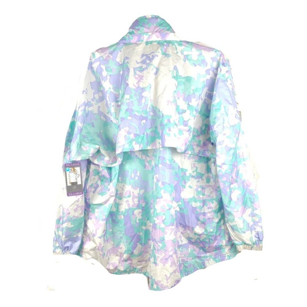 NWT Lauren James M &XXL Pastl Print Pullovr Anonak - Picture 5 of 5